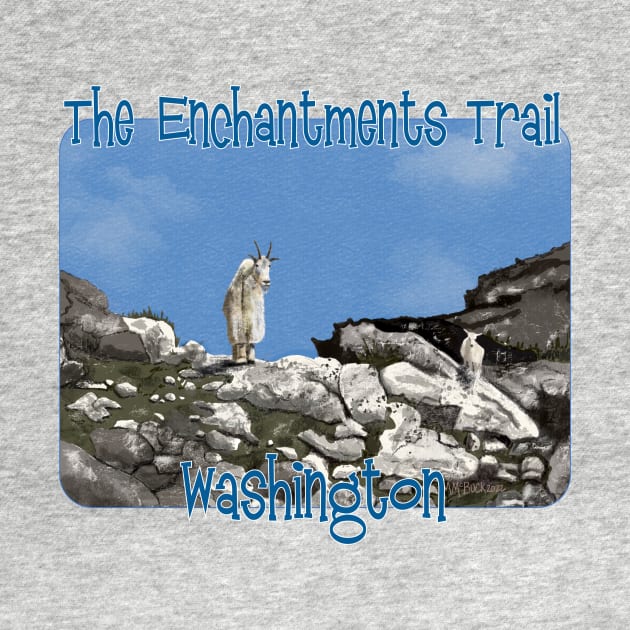 The Enchantments Trail Mountain Goats, Washington by MMcBuck